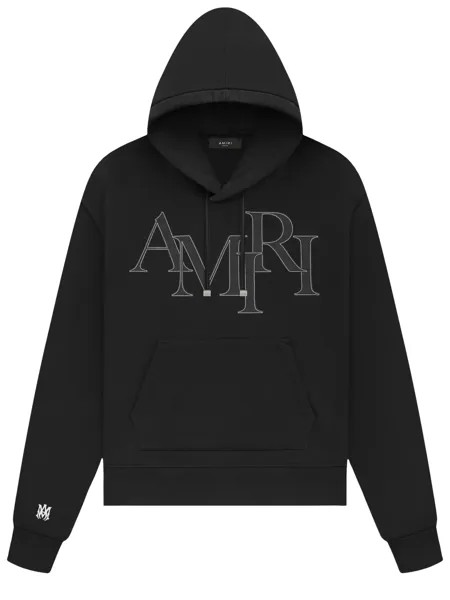 Худи Amiri Amiri Staggered Logo, черный