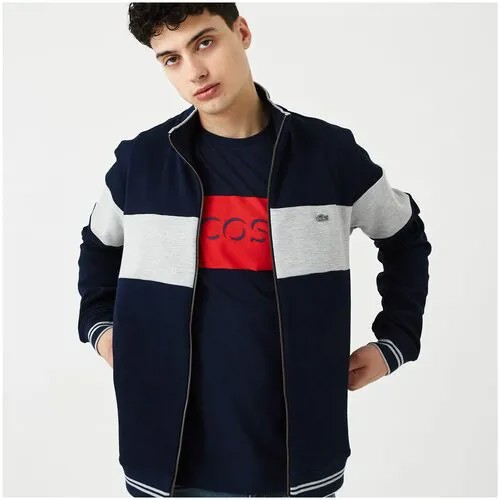 Олимпийка LACOSTE SH0121-21L мужской, цвет тёмно-синий, размер 48