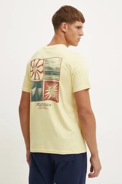 Футболка с двумя плавниками Billabong, желтый
