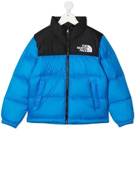 The North Face Kids пуховик в стиле колор-блок