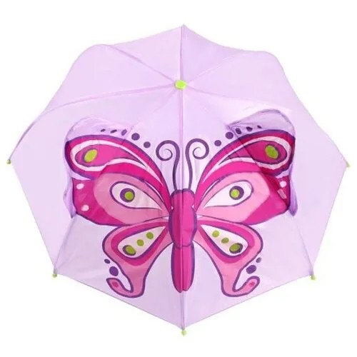 Зонт-трость Mary Poppins, лиловый, зеленый