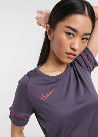 Темно-фиолетовая футболка Nike Football Academy Dry-Голубой