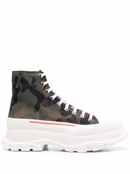 Alexander McQueen высокие кеды Tread Slick