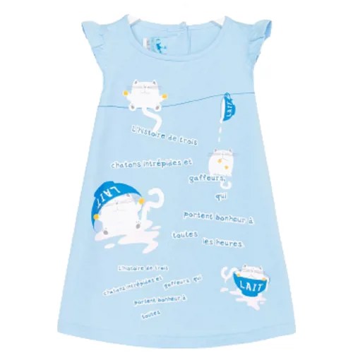 LP Collection Платье для девочки, рост 80 см, цвет голубой