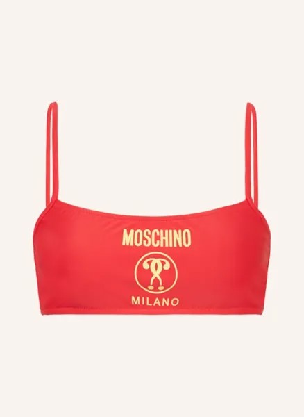 Лиф бикини-бюстье Moschino, красный