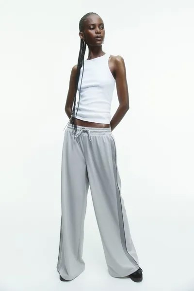 Спортивные брюки с полосками по бокам H&M, серый