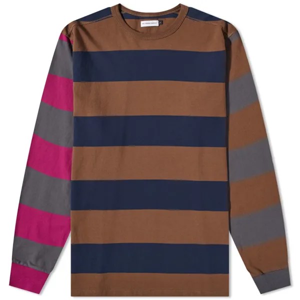 Футболка Pop Trading Company Long Sleeve Mix Stripe Tee