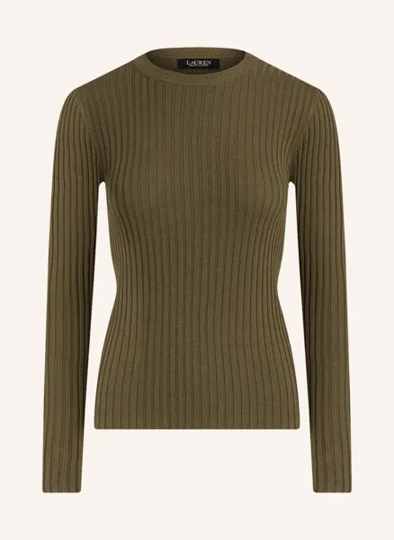 Свитер LAUREN RALPH LAUREN mit Seide, оливковый