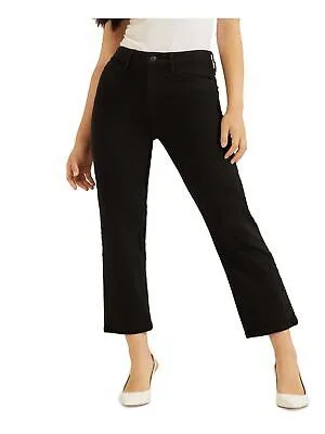 GUESS Женские черные прямые джинсы с карманами на молнии 1981 года с высокой талией 25 Талия