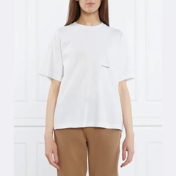 Футболка свободного кроя Trussardi, белый