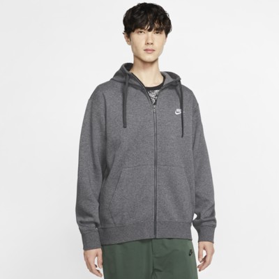 Худи Nike Sportswear Club Fleece, цвет Charcoal Heather/Anthracite/White