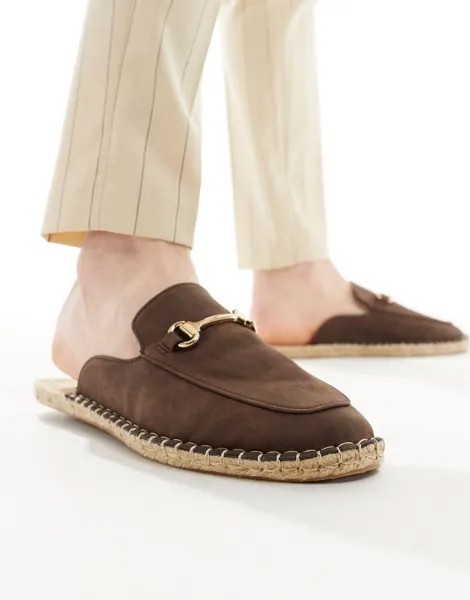 ASOS DESIGN - Эспадрильи-сабо с золотой окантовкой