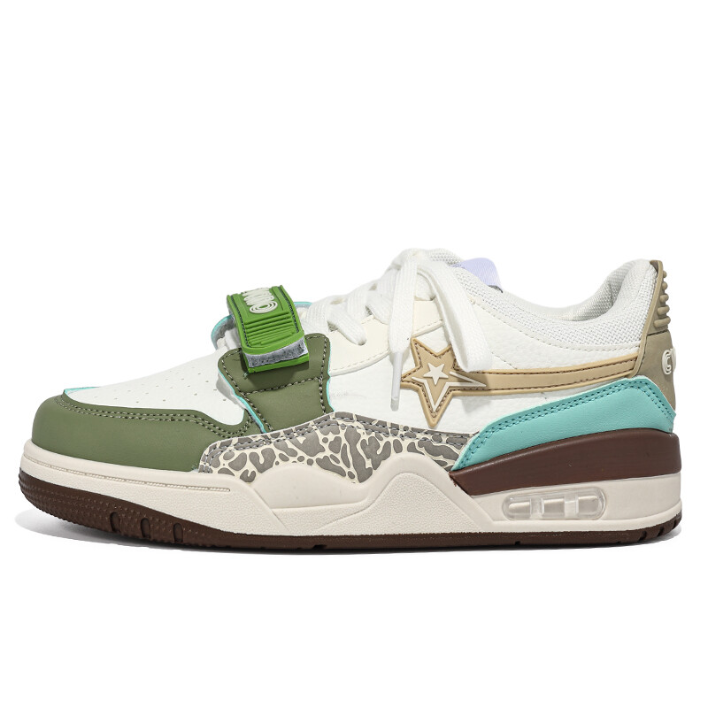Кроссовки CVOJOO Skateboarding Shoes Unisex Low-top Green, зеленый