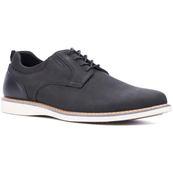 Мужские оксфорды Vertigo из искусственной замши с миндалевидным носком Reserved Footwear, черный