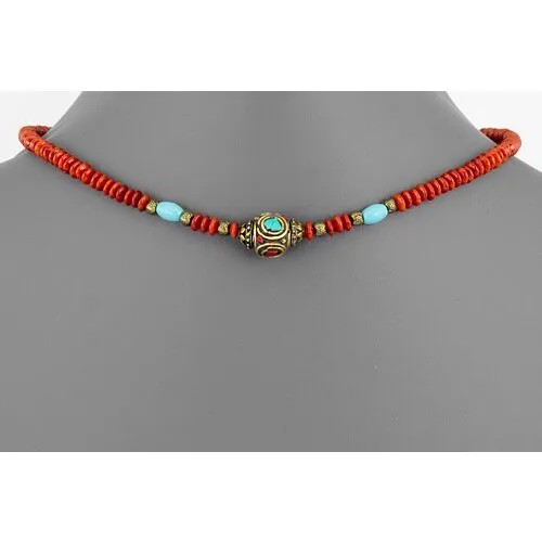 Бусы Minera, коралл, длина 39 см