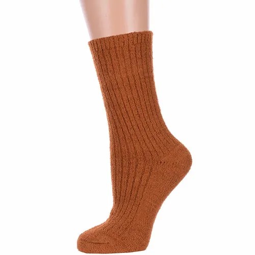 Носки HOBBY LINE, размер 35-40, оранжевый, коричневый