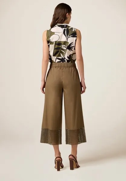 Брюки Cropped Oltre, зеленые