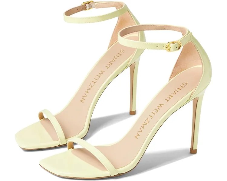Туфли Stuart Weitzman Nudistcurve 100 Sandal, цвет Electric Lime