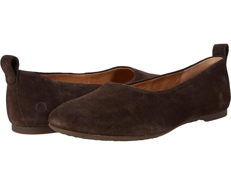 Балетки Born Beca, цвет Dark Brown Suede