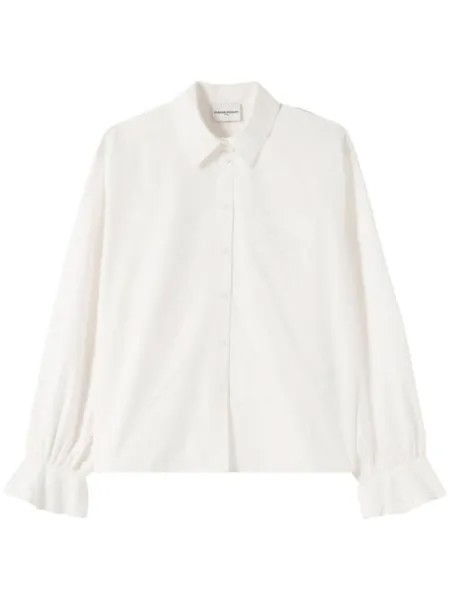 Claudie Pierlot рубашка с вышивкой англез, белый