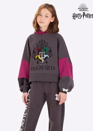 Худи oversize с вышивкой Harry Potter для девочки Gloria Jeans