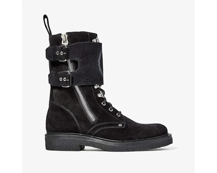 Ботинки Balmain Nick Suede Ranger Boot, черный