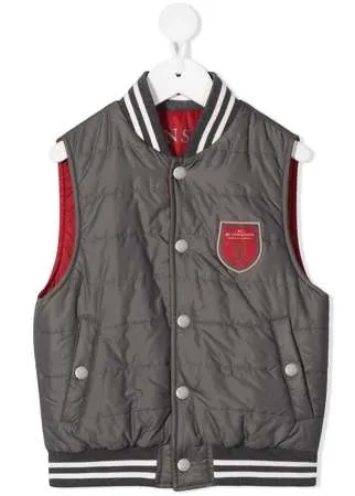 Brunello Cucinelli Kids дутый жилет на кнопках