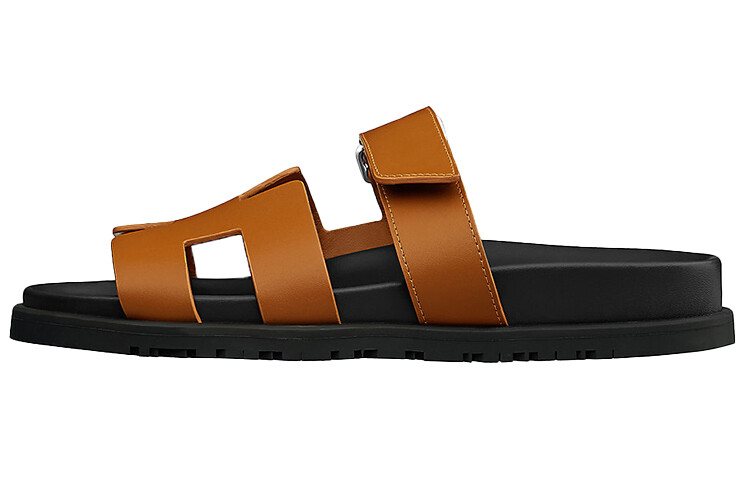 Hermes Шипровые шлепанцы для женщин