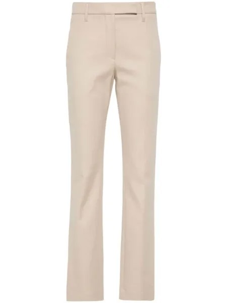 Brunello Cucinelli твиловые брюки, нейтральный цвет