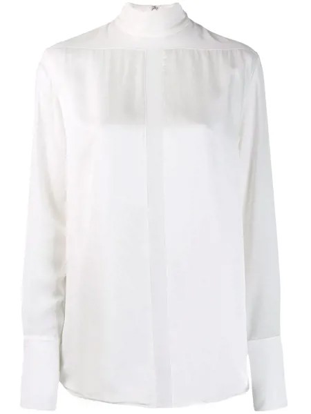 Victoria Victoria Beckham прозрачная рубашка со вставками