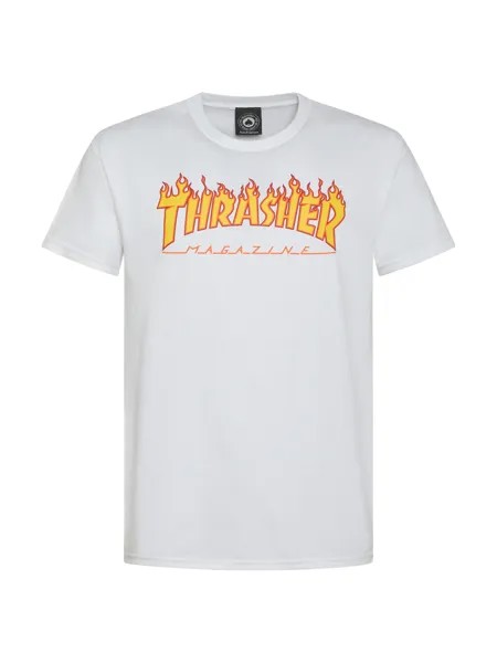 Футболка Thrasher с логотипом Flames Thrasher, белый