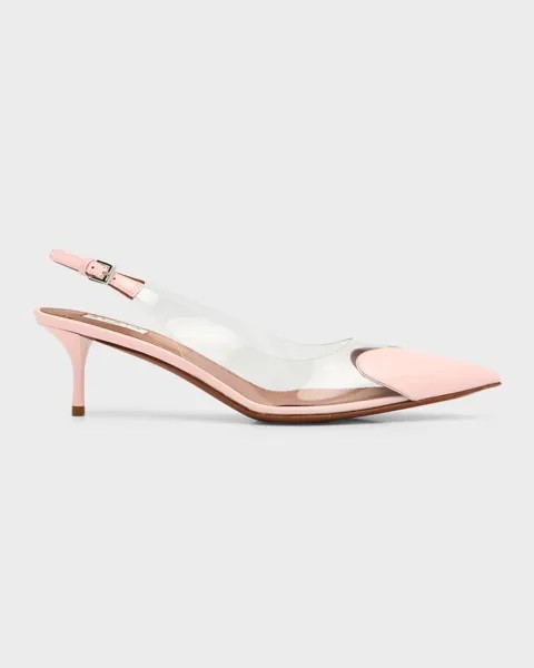 Туфли-лодочки Plexi Heart-Toe с ремешком на пятке ALAIA