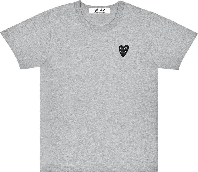 Футболка Comme des Garçons PLAY Layered Heart T-Shirt 'Grey', серый
