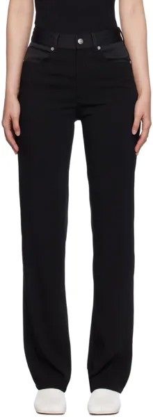 Черные джинсы с пятью карманами Mm6 Maison Margiela, цвет Black