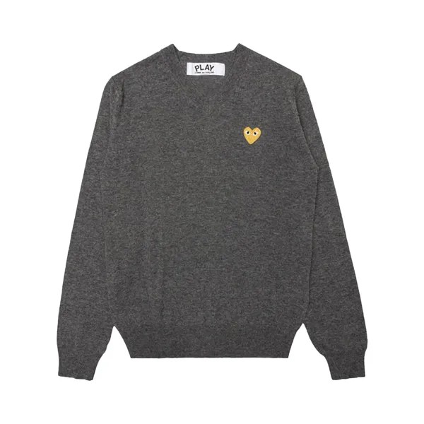 Свитер Comme des Garçons PLAY Gold Heart, цвет Серый