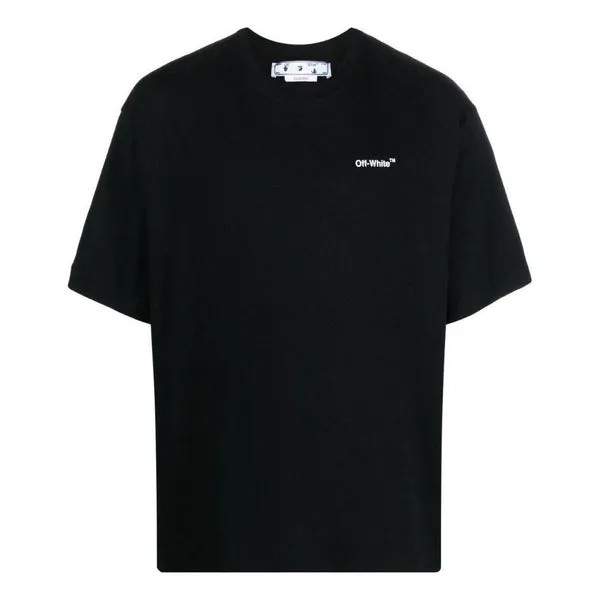 Футболка Off-White Chain Arrow T-Shirt 'Black', черный