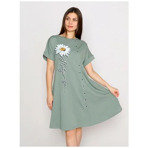 Платье Style Margo, размер 56, зеленый