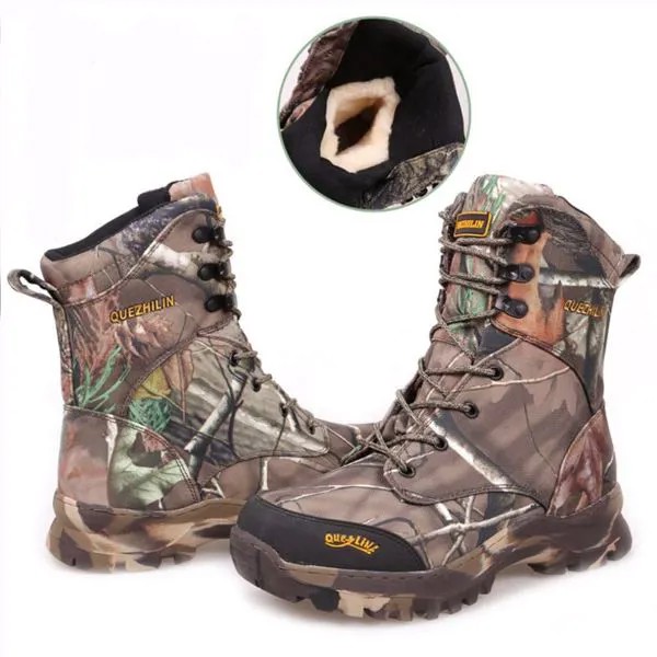 Ботинки мужские/женские тактические камуфляжные, флисовые теплые боевые ботинки в стиле милитари, европейские размеры 38-47, для зимнего отдыха, охоты, кемпинга, пустыни