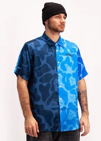 Рубашка RIPNDIP Soho Button Up Shirt Blue 2021