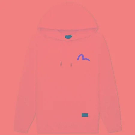 Мужская толстовка Evisu Basic Hooded Seagull Print, цвет белый, размер XL