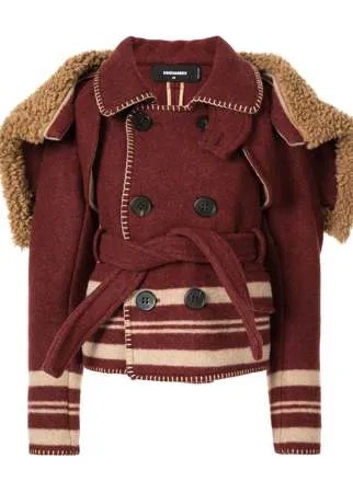 Dsquared2 бушлат с кейпом