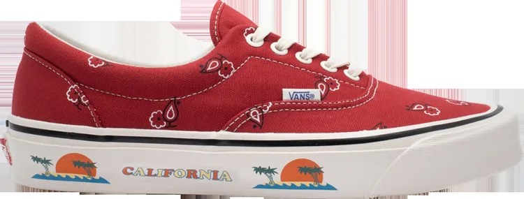 Кеды Vans OG Era LX Paisley - Pompeian Red, красный