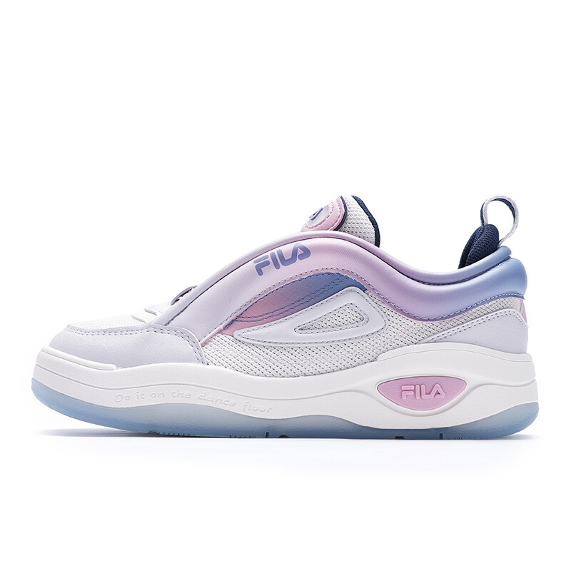 Кроссовки FILA Skateboarding Shoes Women's Low-top Milk White/Rain Mist Grey, белый/серый