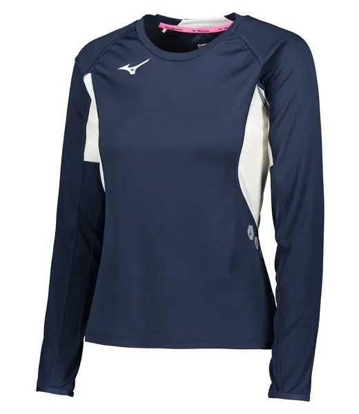 Лонгслив женский Mizuno U2EA0205-14 синий XS