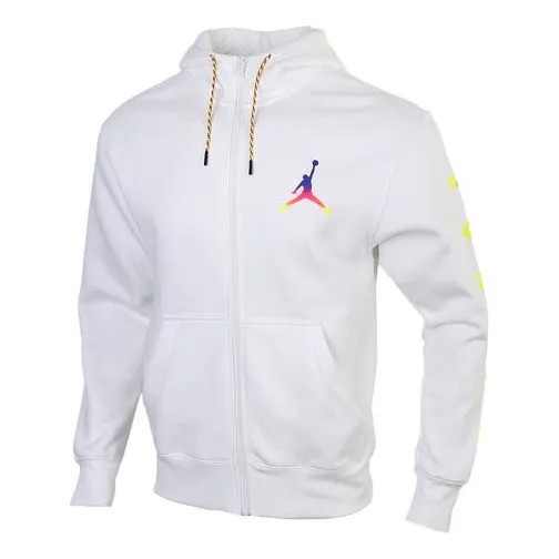 Толстовка Air Jordan Sports Fleece Lined Hooded Jacket Men's White, белый