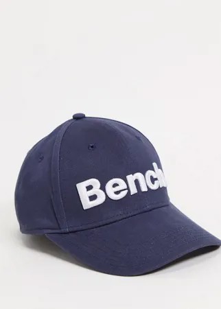 Темно-синяя кепка с большим логотипом Bench-Черный цвет