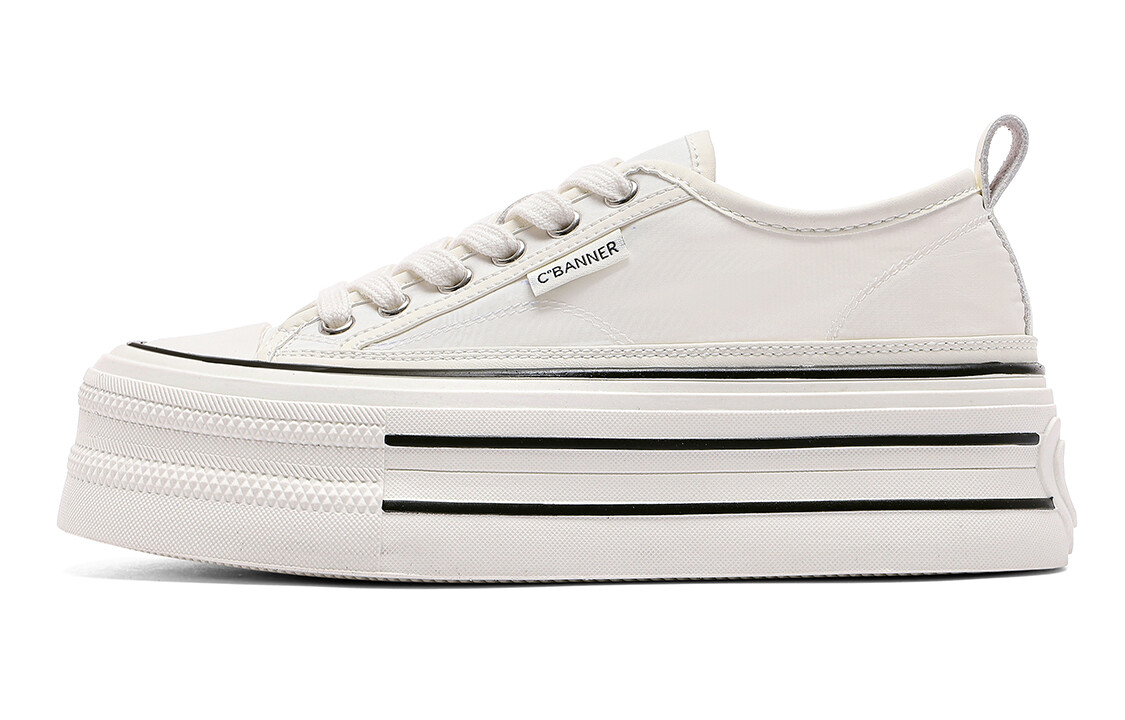 Кроссовки C°BANNER Skateboarding Shoes Women's Low-top Beige, бежевый