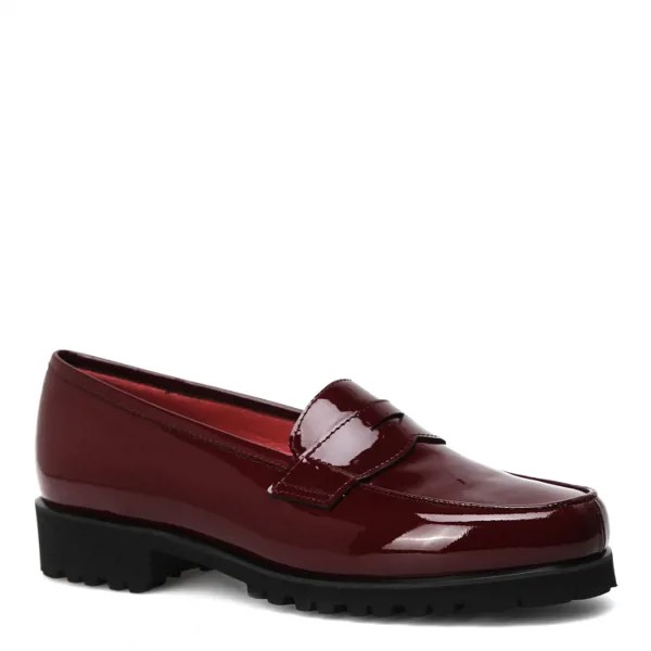 Лоферы женские Pas De Rouge N301 бордовые 39 EU