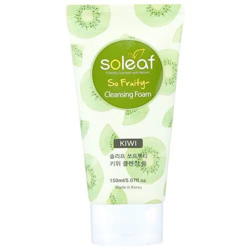 Soleaf очищающая пенка для лица с киви So Fruity, 150 мл