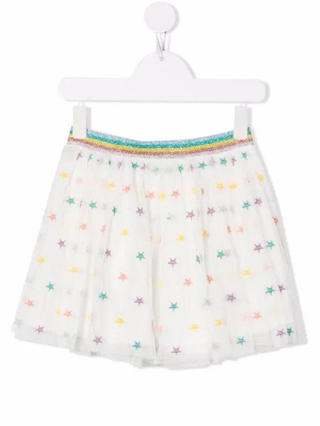 Stella McCartney Kids юбка из тюля с принтом